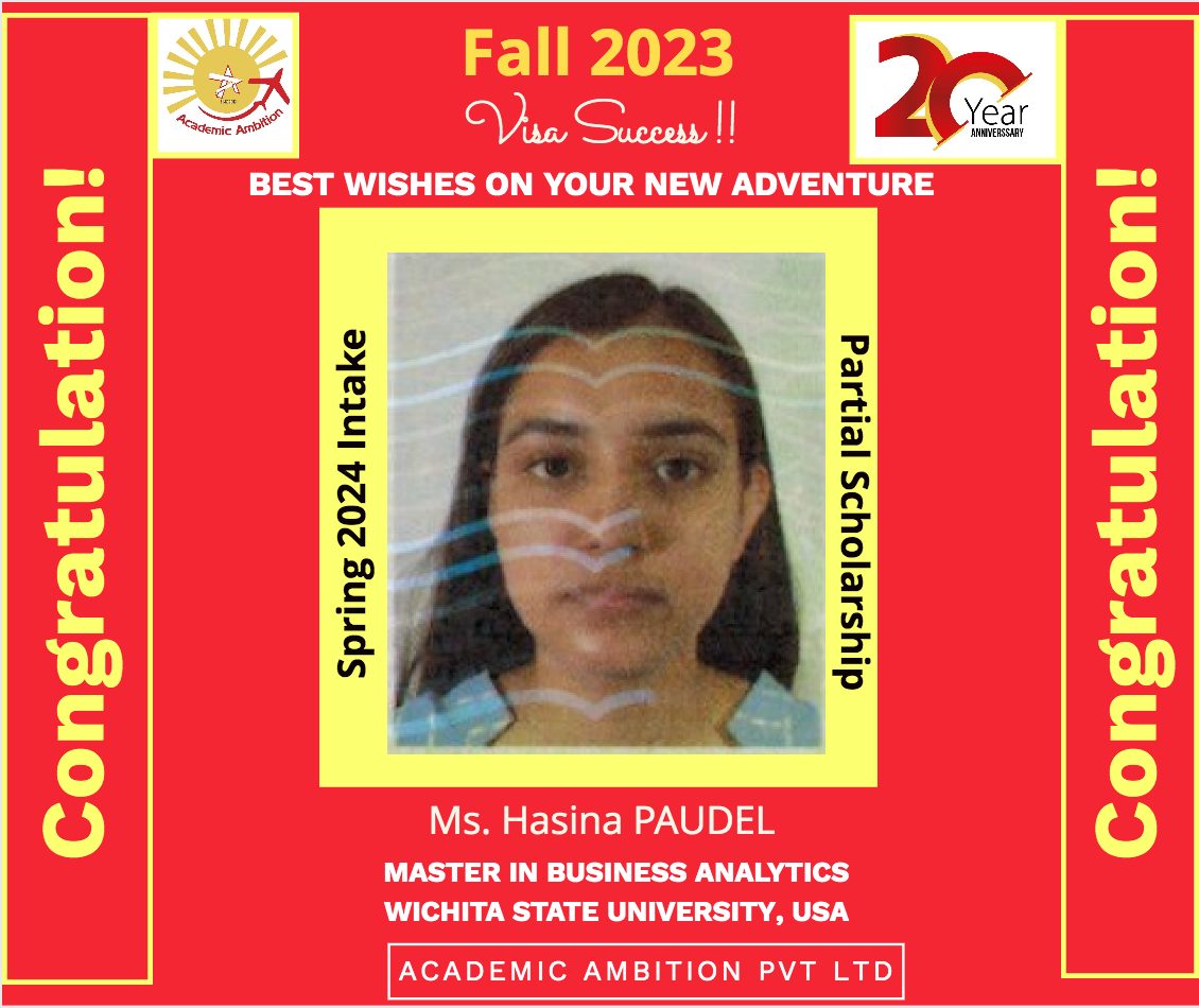 USA Visa - Partial Scholarship - Master in Business Analytics