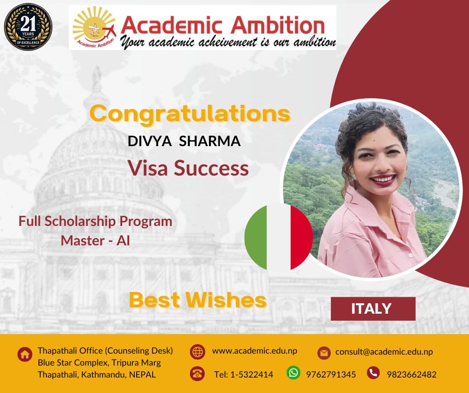 Italy Visa - Master in AI - Full Scholarship with Stipend